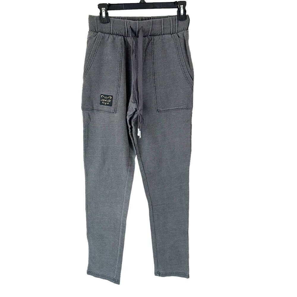 NWT Laila Ali Gray Boyfriend Joggers Pants XS Distressed Wash‎
